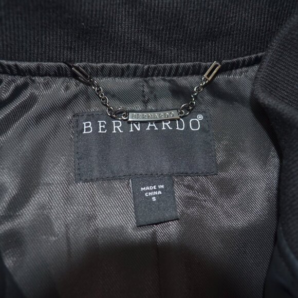 Bernardo Black Vegan Leather Jacket, Size Small - NWOT - Picture 7 of 9
